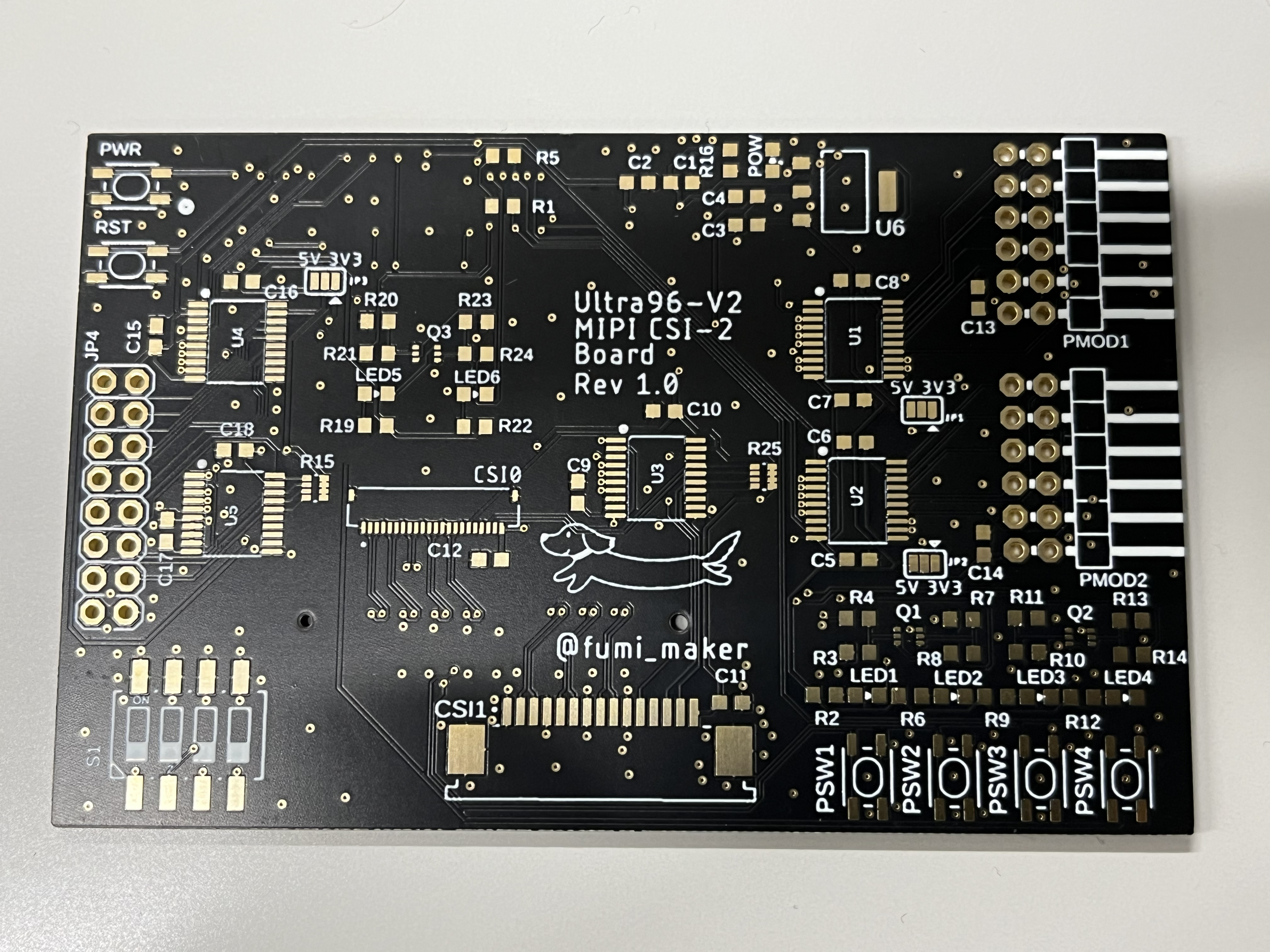 Ultra96-V2向けMIPI CSI-2拡張基板の設計と実装 (前編) - fumiLab